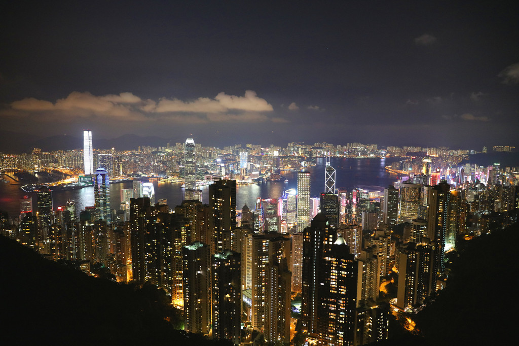 香港太平山顶夜景