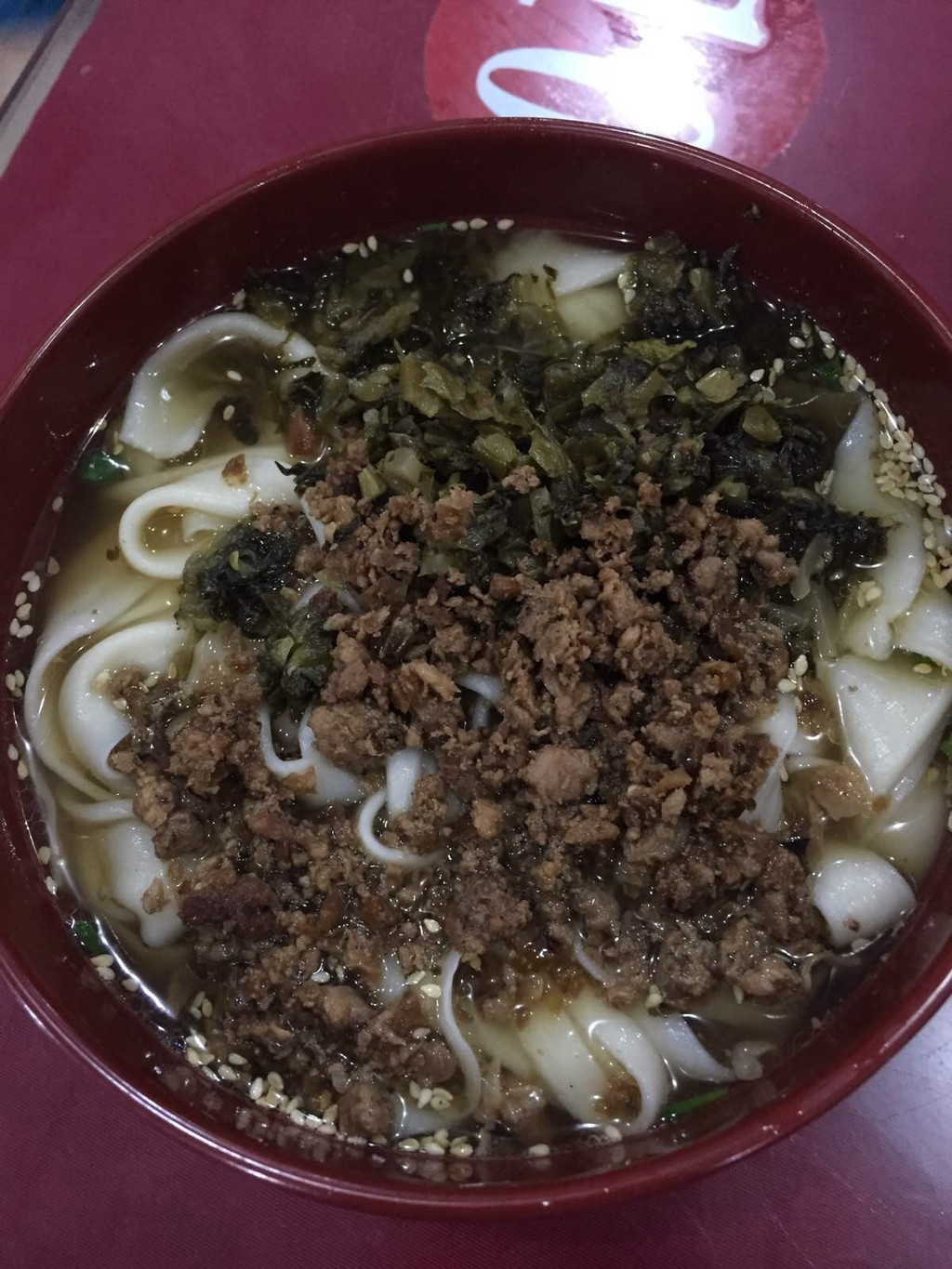 酸菜肉末面