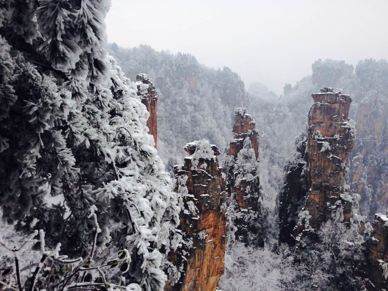 【寻雪记】之自驾车游湖南-益阳-常德-张家界,美丽雪景